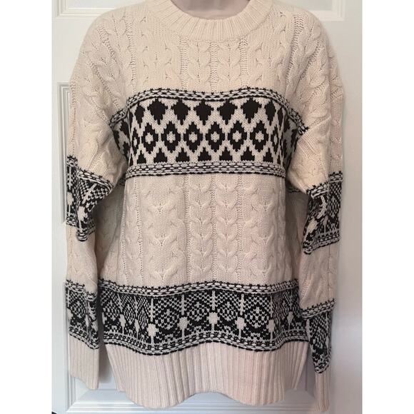 Line and Dot Montana Faire Isle Sweater, Size Small, NWT - Picture 1 of 9